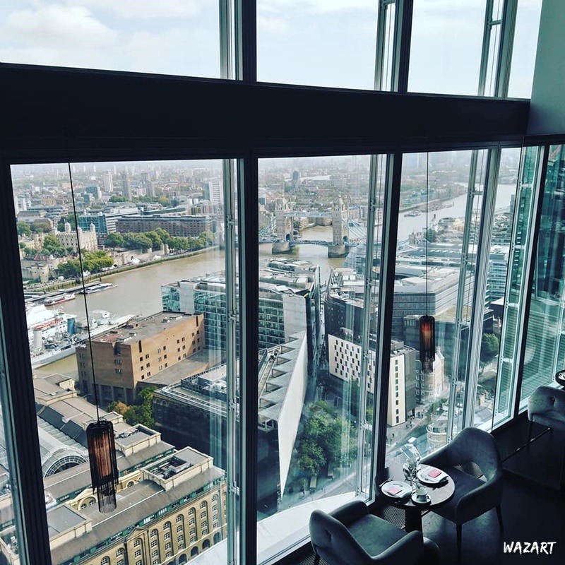 vue plongeante sur londres depuis le shard